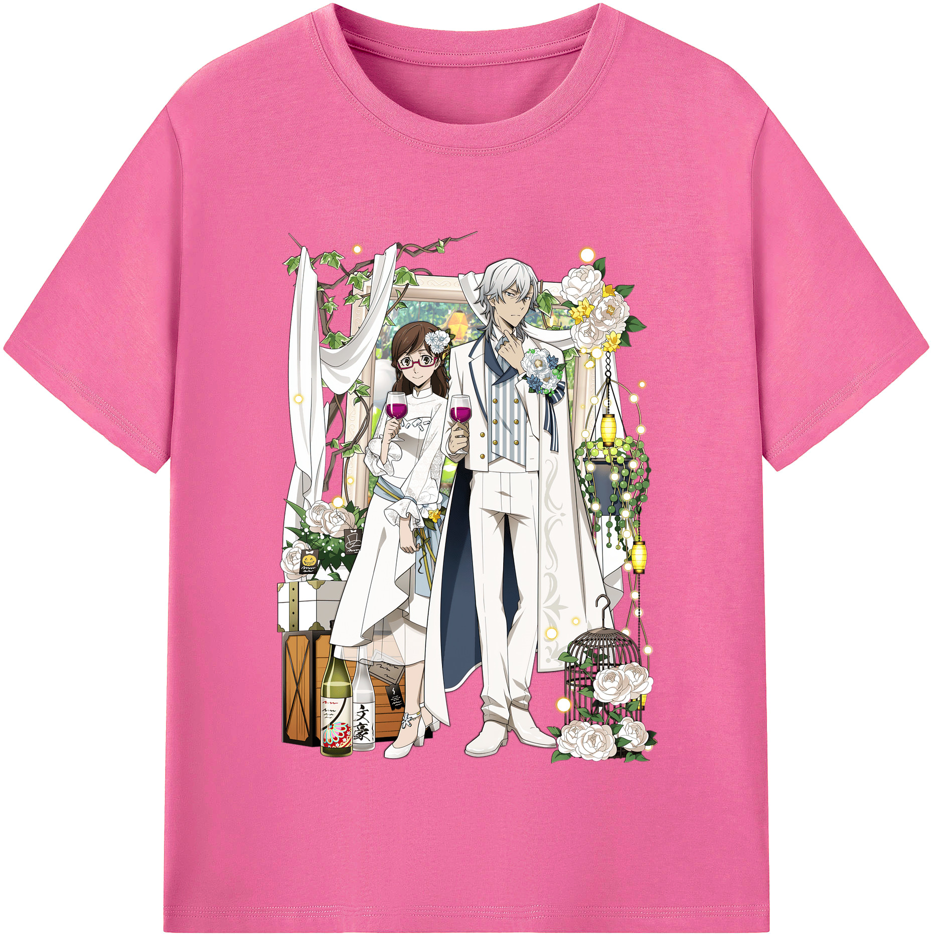 （画像用） 文豪ストレイドッグス Bungo Stray Dogs レディースカジュアルプリントTシャツ（綿100％）